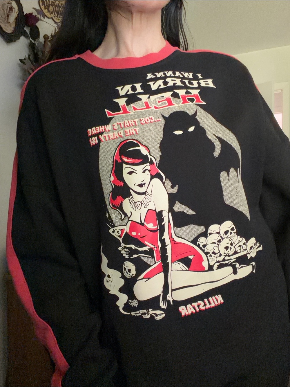 Killstar ‘I Wanna Burn’ Crewneck Pullover